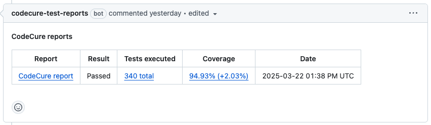 Pull request comments